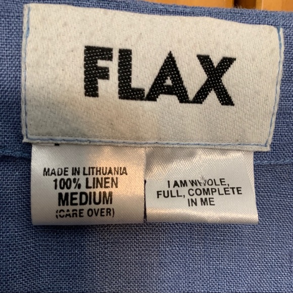 Flax 100% Linen Jacket Lagenlook Size Medium - Picture 2 of 9